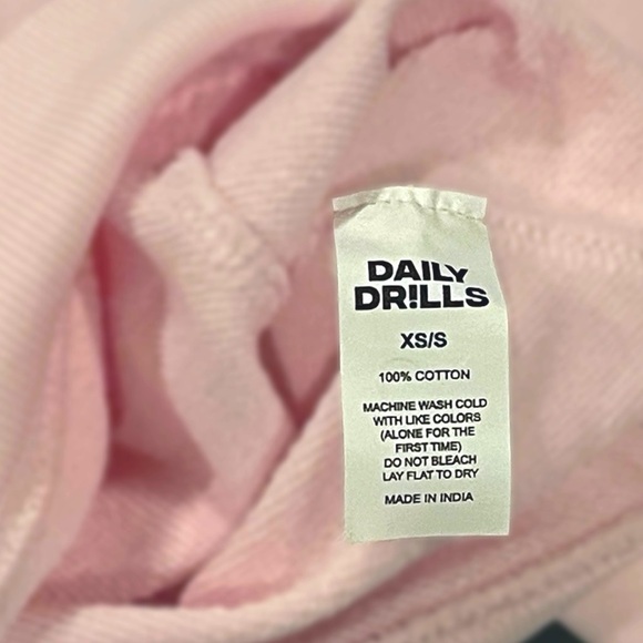 Daily Drills Pink Oversized Crewneck - Picture 2 of 5